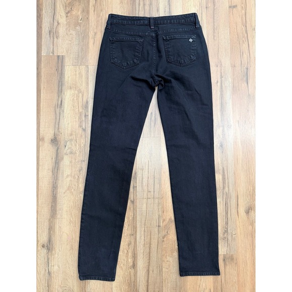Kate Spade Black Skinny Jeans Women's Size 29 Mid‎ Rise Classic Fit - Picture 5 of 13